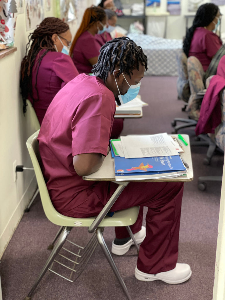 Womens white nursing sneakers online